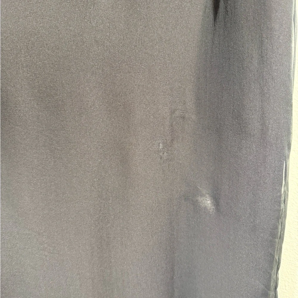 CHANEL FW/1998 RUNWAY VINTAGE CC LOGO SHEER LACE SILK EVENING GOWN - Picture 4 of 15